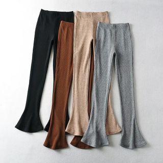 Ribbed Flared Pants