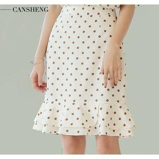 Mini Dotted Mermaid Skirt