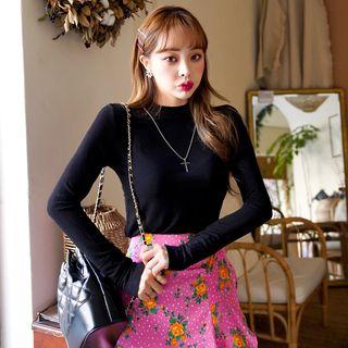 Extra Long-sleeve Slim-fit T-shirt