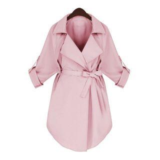 Oversized Tie-waist Trench Coat