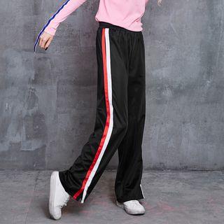 Stripe-detail Wide-leg Pants