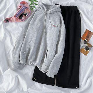 Lettering Hoodie / Wide Leg Pants