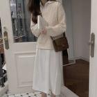 Cable Knit Sweater / Midi A-line Shirtdress