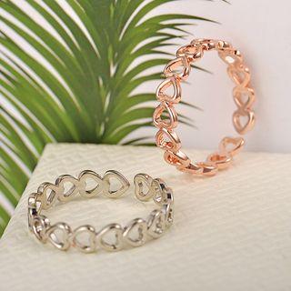 Alloy Heart Open Ring