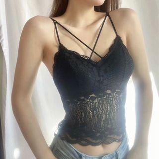 Strappy Lace Crop Top
