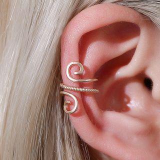 Alloy Curve Cuff Earring