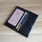 Genuine Leather Long Wallet As Shown In Figure - One Size