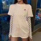 Short-sleeve Embroidered T-shirt / Long-sleeve Printed T-shirt