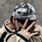 Tie-dyed Beanie Black - One Size