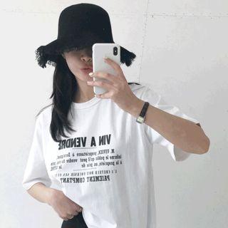 Fringe-trim Hat