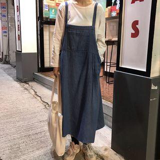 Pocket Detail Strappy Denim Dress
