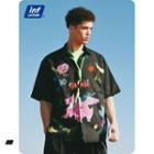 Short-sleeve Printed Loose Shirt