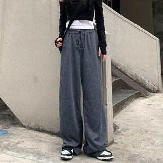 Plain Loose Fit Sweatpants