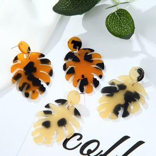 Leaf Acrylic Dangle Earring