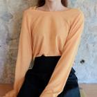 Asymmetric-shoulder Colored Top