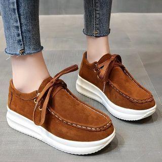 Platform Laced Moccasins