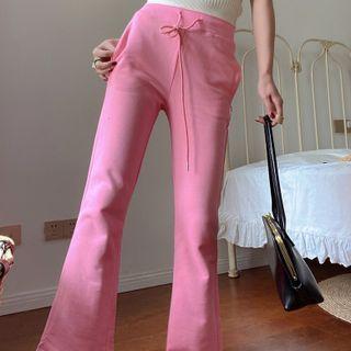 Drawstring Bootcut Sweatpants
