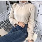 Lettuce Edge Long-sleeve Blouse