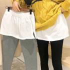 Mock Two-piece Inset Legging Skirt