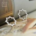 925 Sterling Silver Star Earring Silver - One Size