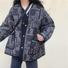 Print Loose-fit Jacket As Figure - One Size