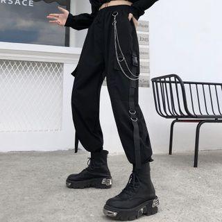 Harem Cargo Pants / Long-sleeve Top