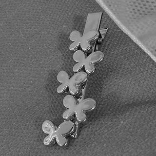 Butterfly Hair Clip 1774a# - Silver - One Size