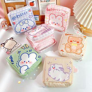 Animal Plaid Sanitary Pouch