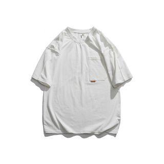 Plain Pocket-front Short-sleeve Tee