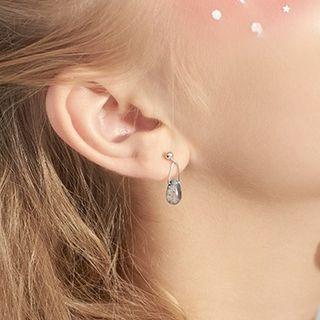 925 Sterling Silver Glaze Drop Earring 1 Pair - As Shown In Figure - One Size