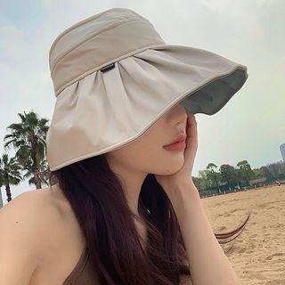 Ruffle Bucket Hat Beige - One Size