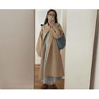 [dearest] High-neck Long Coat With Sash One Size