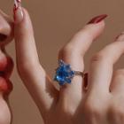 Gemstone Ring Ring - Blue - One Size