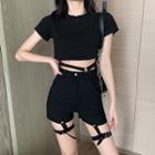 Short-sleeve T-shirt / Shorts / Belt / Set