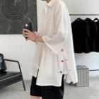 3/4-sleeve Button-up Shirt
