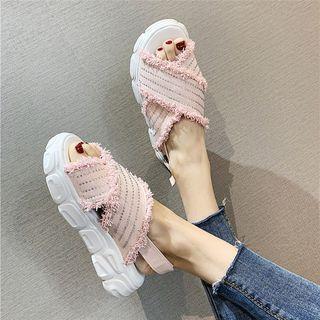 Cross Canvas Slippers