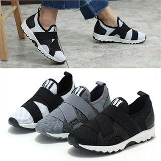 Banded Mesh Sneakers
