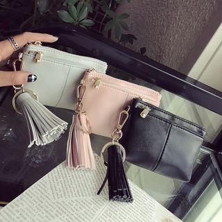 Faux Leather Zip Purse