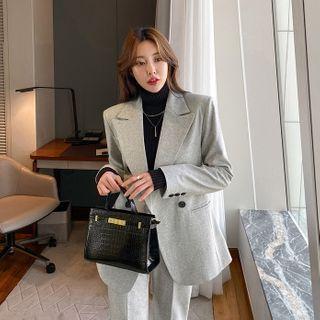 Twill Workwear Belted Blazer