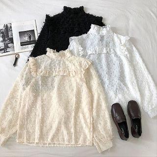 Ruffled Fringed Blouse