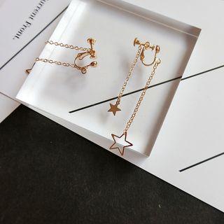 Star Drop Clip-on Earring