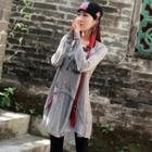 Printed Mock Two-piece Sweater
