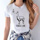 Short-sleeve Alpaca Print T-shirt