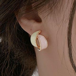 Glaze Alloy Earring 1 Pair - Gold - One Size