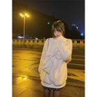 Bow Fleece Sweatshirt White - One Size
