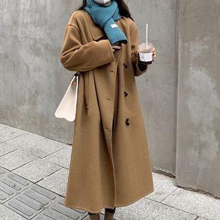Plain Toggle Coat Khaki - One Size