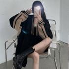 Loose-fit Wool Baseball Jacket