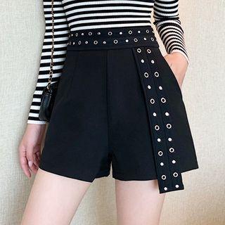 Belt Plain Shorts