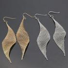 Alloy Mesh Drop Earring