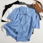 Zip Up Cropped Top